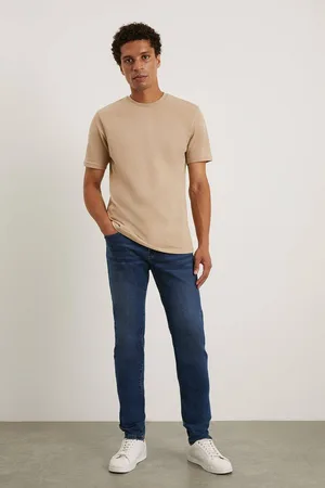 Burton Mens Mid Wash Skinny Fit Jeans