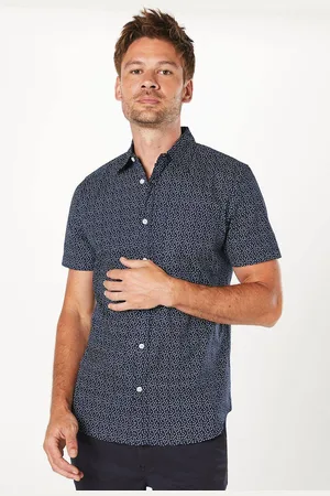 Burton Mens Abstract Geo Print Short Sleeve Shirt
