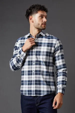 Burton Mens Brushed Classic Check Long Sleeve Shirt