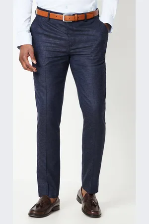 Burton Mens Tonal Grid Check Slim Fit Wedding Suit Trouser