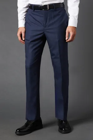 Burton Mens Sharkskin Tailored Fit Trousers