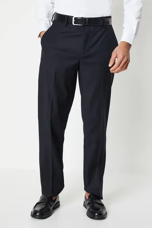 Burton Mens Tailored Fit Tuxedo Suit Trousers