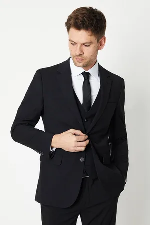 Burton Mens Tailored Fit Essential Suit Jacket