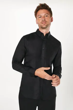 Burton Mens Long Sleeve Chest Pocket Oxford Shirt