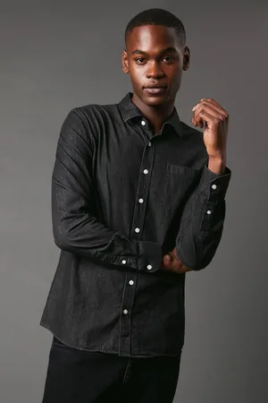Burton Mens Denim Long Sleeve Shirt