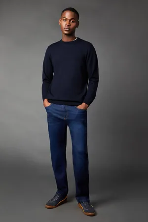 Burton Mens Stretch Straight Fit Jeans