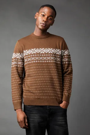Burton Mens Placement Pattern Christmas Jumper