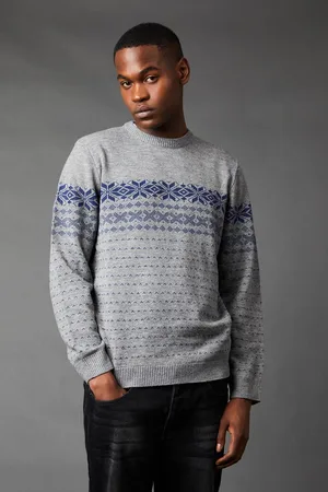 Burton Mens Placement Pattern Christmas Jumper