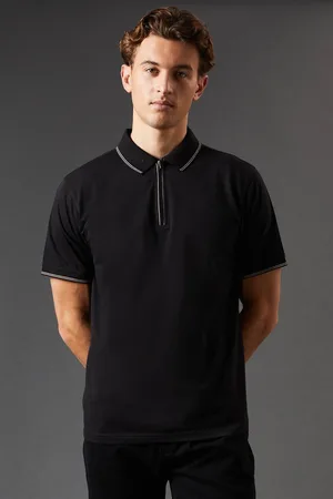 Burton Mens Fine Tipping Zip Polo Shirt