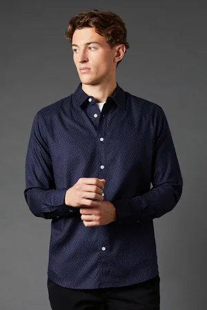 Burton Mens Dot Geo Print Long Sleeve Shirt