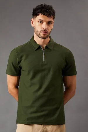 Burton Mens Herringbone Zip Polo Shirt