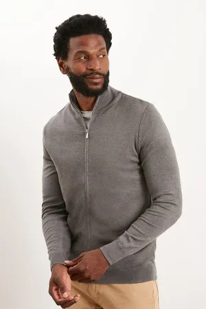 Burton Mens Long Sleeve Fine Gauge Zip Thru