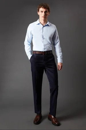 Burton Mens Twill Stretch Slim Fit Smart Trousers