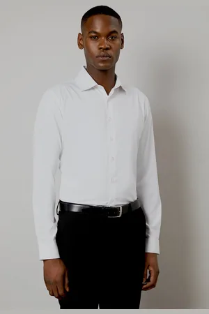 Burton Mens 1904 Slim Fit Stretch Non-Iron Long Sleeve Shirt
