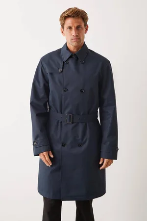 Burton Mens Double Breasted Trench Coat