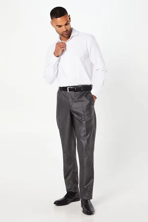 Burton Mens Pindot Tailored Fit Smart Trousers