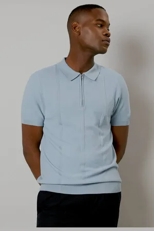 Burton Mens Textured Stripe Knitted Polo