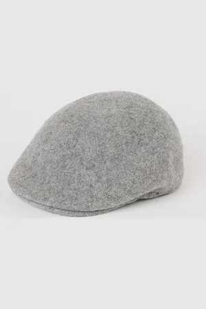 Burton Mens Pure Wool Brushed Flat Cap