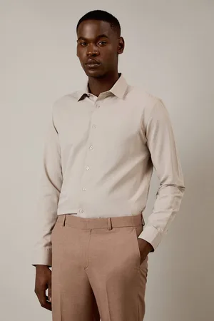 Burton Mens Herringbone Slim Fit Shirt