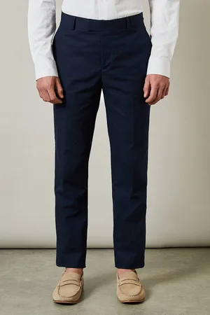 Burton Mens Linen Slim Fit Suit Trousers