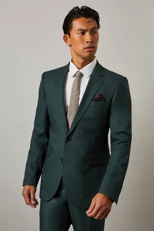 Burton Mens Slim Fit Suit Jacket