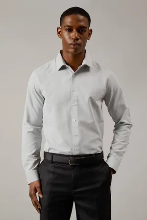 Burton Mens Sage Textured Tailored Fit Shirt