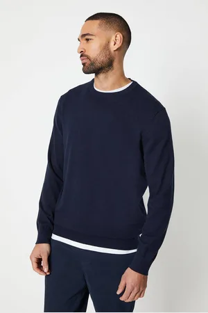Burton Mens Cotton Rich Crew Neck Jumper