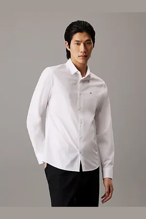 Calvin Klein Slim Poplin Stretch Shirt - - - Men - S