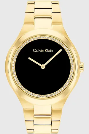 Calvin Klein Crystal Bezel Bracelet Watch