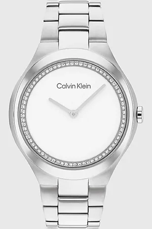 Calvin Klein Crystal Bezel Bracelet Watch