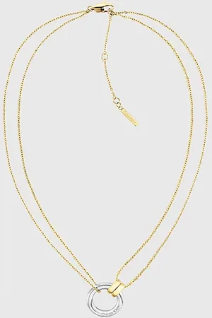 Calvin Klein Two Tone Pendant Necklace