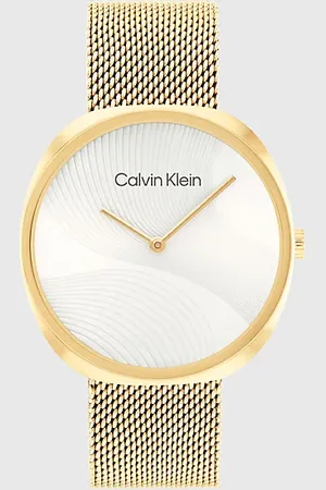 Calvin Klein Embossed Dial Mesh Bracelet Watch
