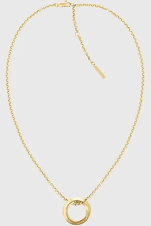 Calvin Klein Twisted Circle Pendant Necklace