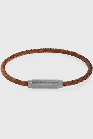 Calvin Klein Braided Leather Bracelet