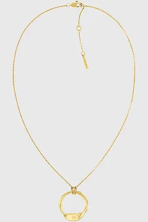 Calvin Klein Twisted Ring Pendant Necklace