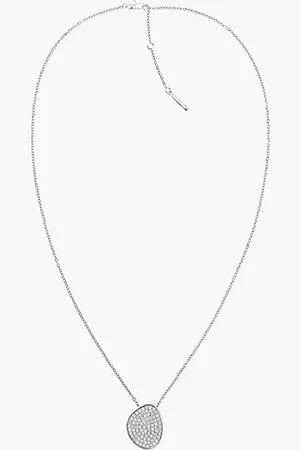 Calvin Klein Crystal Pendant Long Necklace