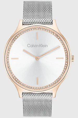 Calvin Klein Crystal Bezel Bracelet Watch