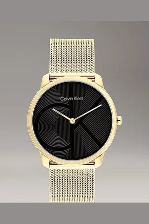 Calvin Klein Monogram Logo Mesh Bracelet Watch