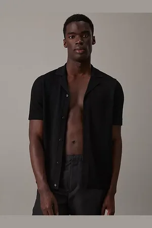 Calvin Klein Sheer Knit Beach Shirt