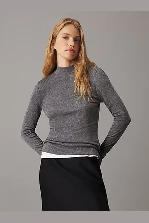 Calvin Klein Slim Wool Lyocell Top