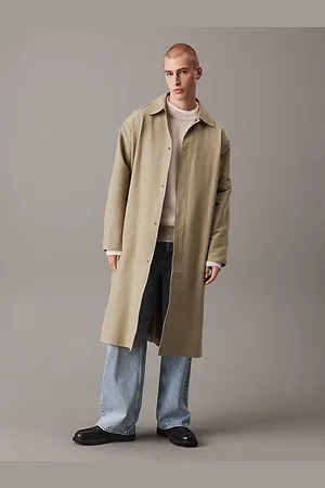 Calvin Klein Cotton Nylon Mac Coat