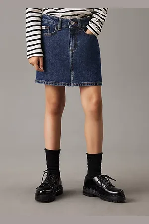 Calvin Klein Slim Denim Mini Skirt