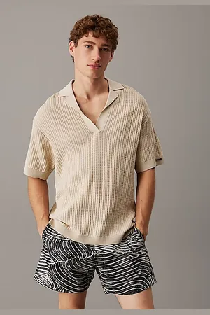 Calvin Klein Open Knit Beach Polo Shirt