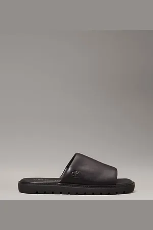 Calvin Klein Leather Sliders