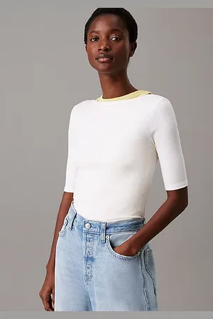 Calvin Klein Skinny Modal Scoop Back Top