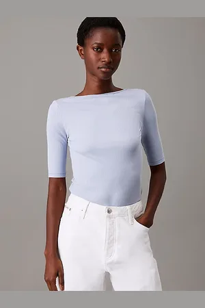 Calvin Klein Skinny Modal Scoop Back Top