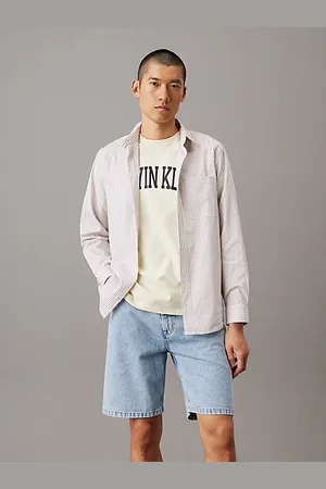 Calvin Klein Poplin Stretch Striped Shirt