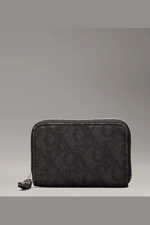 Calvin Klein Logo Jacquard Zip Around Wallet