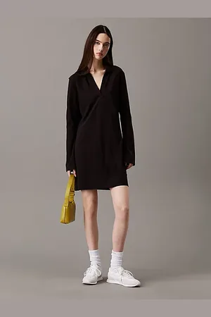 Calvin Klein Relaxed Cotton Piqué Polo Dress