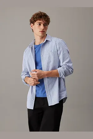 Calvin Klein Poplin Stretch Striped Shirt